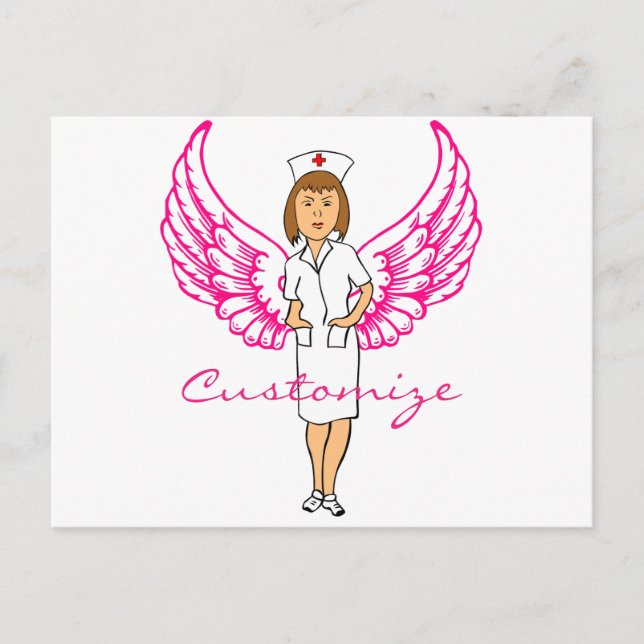 Carte Postale Nurse Angel Wings Thunder_Cove (Devant)