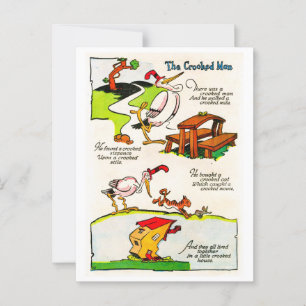 Carte Postale Nursery Rhyme - L'homme tordu