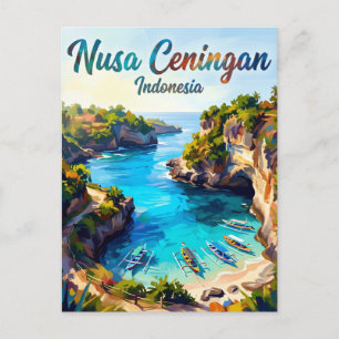 Carte Postale Nusa Ceningan Indonésie