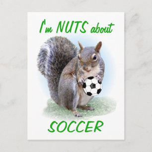 Carte Postale Nut de soccer
