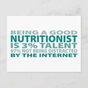 Carte Postale Nutritionniste 3% Talent