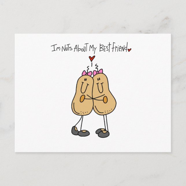 Carte Postale Nuts À propos de mes meilleurs T-shirts et cadeaux (Devant)