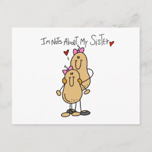 Carte Postale Nuts À propos de mes Soeurs T-shirts et cadeaux