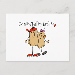 Carte Postale Nuts À propos de mes T-shirts et cadeaux Frères