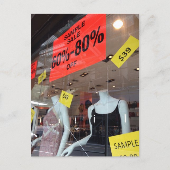 Carte Postale NYC Fashion Garment District Exemple de vente New  (Devant)