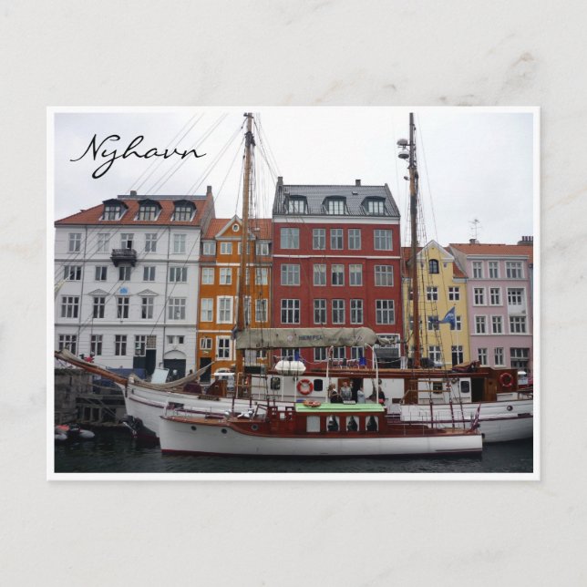 Carte Postale Nyhavn Danemark (Devant)