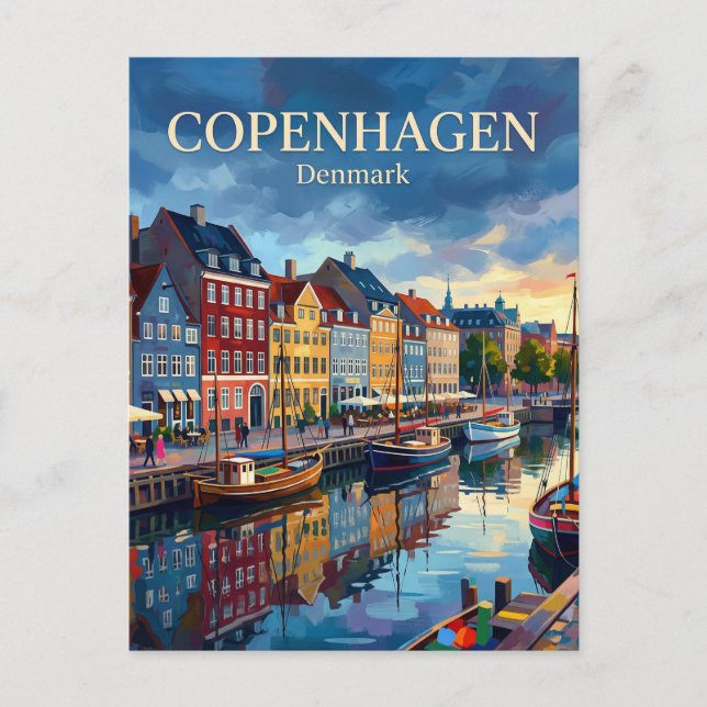 Carte Postale Nyhavn Danemark (Devant)