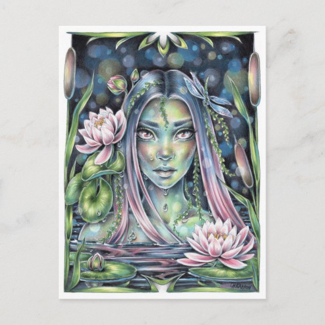 Carte Postale Nymphe hydrique (Devant)