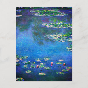 Carte Postale Nymphéas vintage par Claude Monet