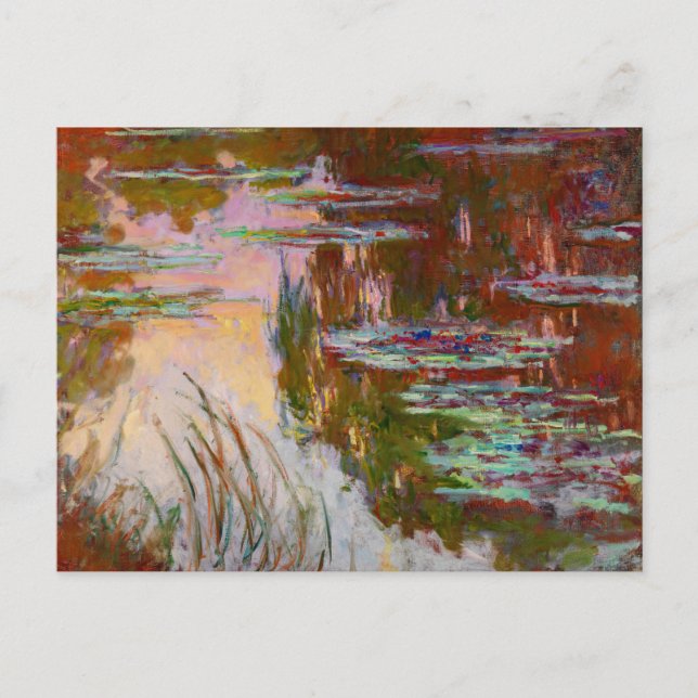 Carte Postale Nymphéologie, Cadre Soleil Monet Art (Devant)