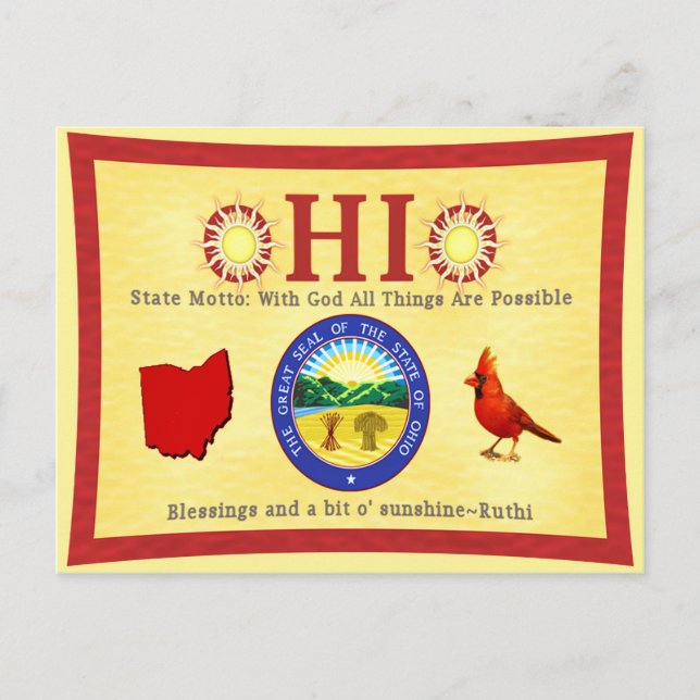 Carte Postale O-HI-O Ruthi aka abitosunshine (Devant)