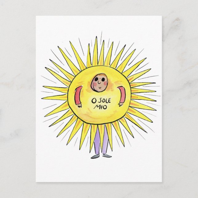 Carte Postale O sole mio (Devant)