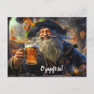 Carte Postale O zapft is! Fête de la bière à Munich. Vieux grand