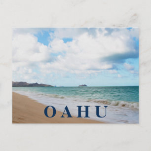Carte Postale Oahu Hawaii Ocean Waves & Beach