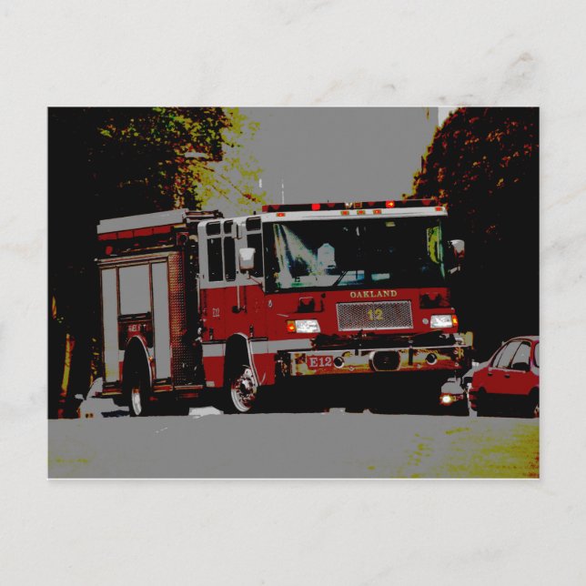 Carte Postale Oakland Fire Movin... (Devant)