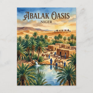 Carte Postale Oasis d'Abalak Niger