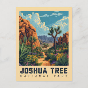 Carte Postale Oasis du désert : Parc national de Joshua Tree