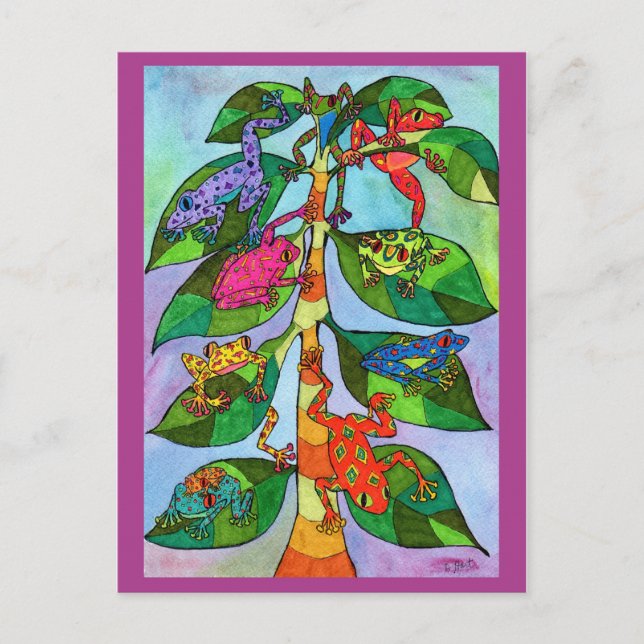 Carte Postale Oaxacan Frog Tree of Life (Devant)