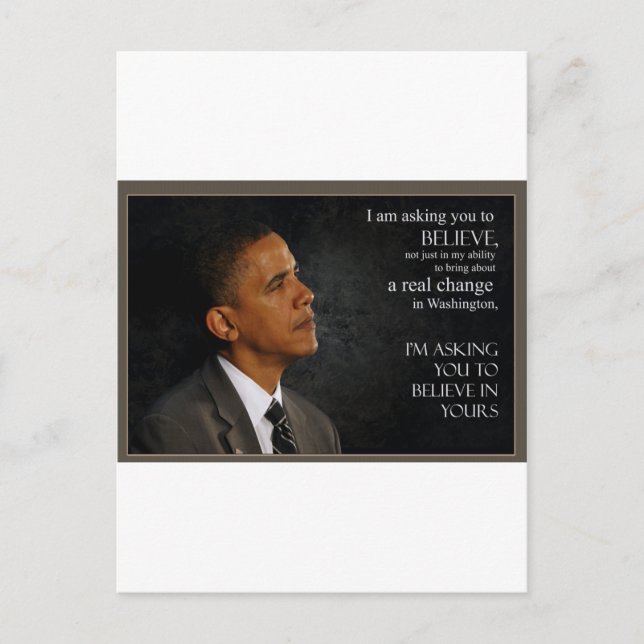 Carte Postale Obama (Devant)