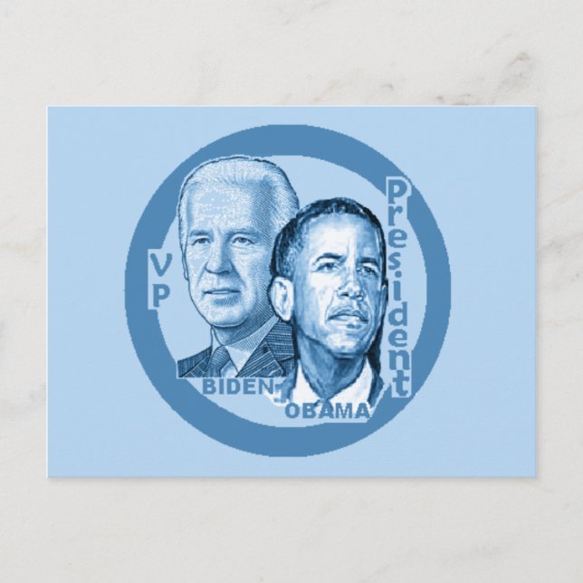 Carte postale Obama Biden (Devant)