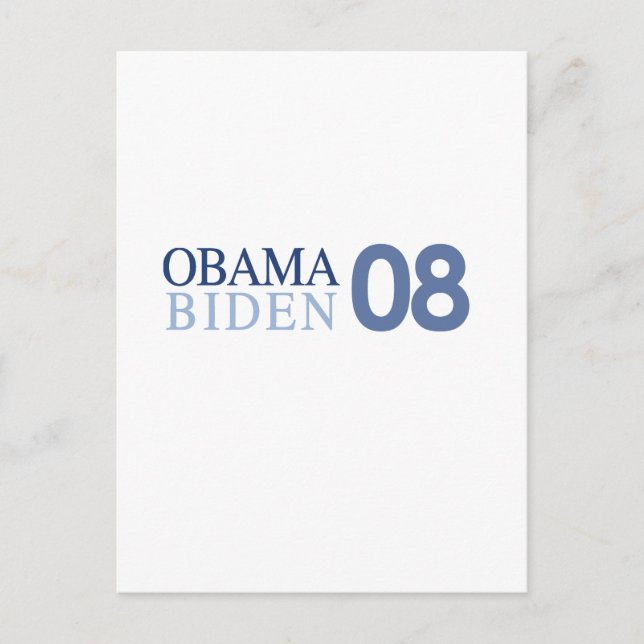 Carte Postale Obama Biden '08 (Devant)
