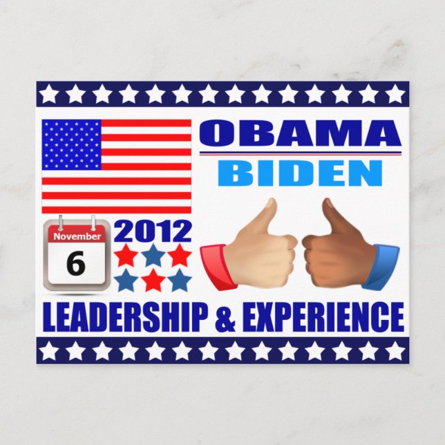 Carte postale : Obama/Biden - Calendrier - Leaders (Devant)