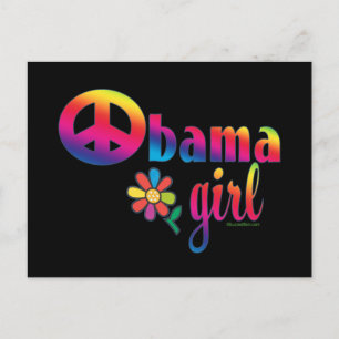 Carte Postale Obama Girl