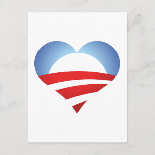 Carte Postale Obama Heart