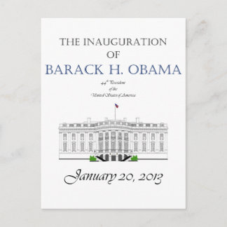 Carte Postale Obama Inauguration 2013