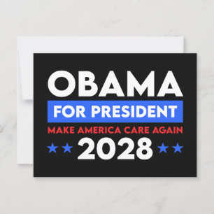 Carte Postale Obama pour le président 2028 redonne aux Etats-Uni