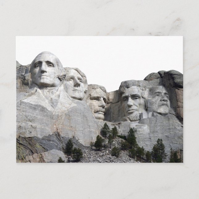 CARTE POSTALE OBAMA RUSHMORE (Devant)