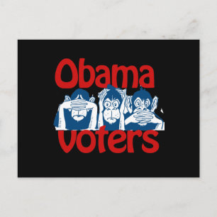 Carte Postale Obama vote