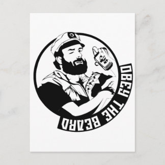 Carte Postale Obéissez à la barbe
