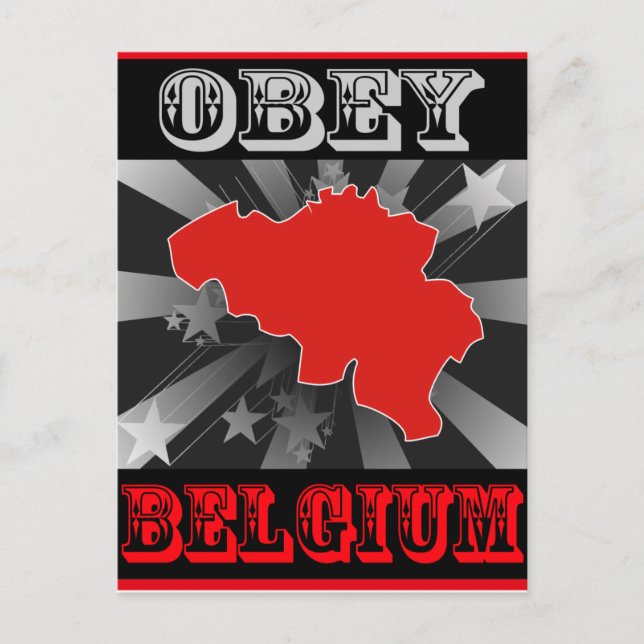 Carte Postale Obey Belgique (Devant)