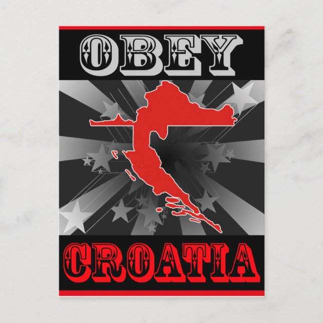 Carte Postale Obey Croatie (Devant)