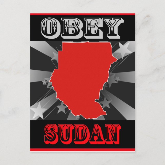 Carte Postale Obey Sudan (Devant)