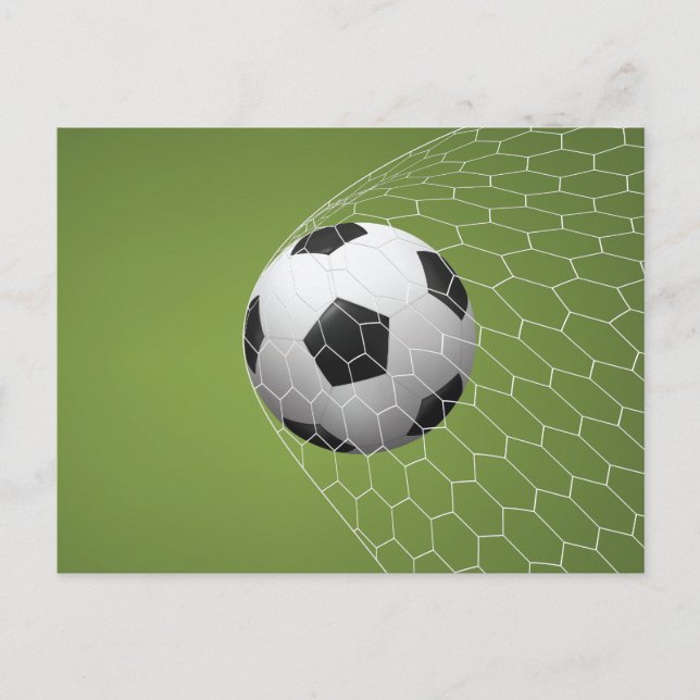 Carte postale Objectif de football (Devant)