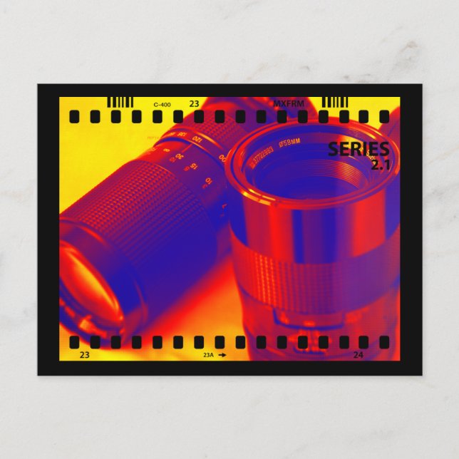 Carte Postale Objectifs photographiques (Devant)