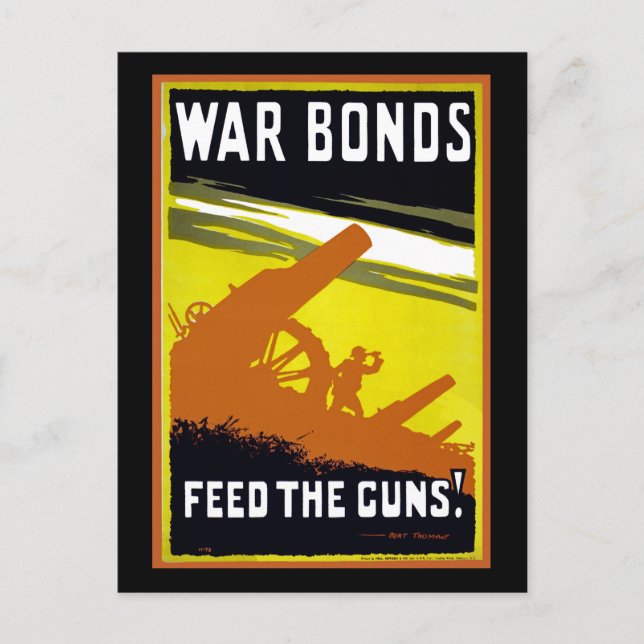 Carte Postale Obligations de guerre ~ Alimentation des armes à f (Devant)