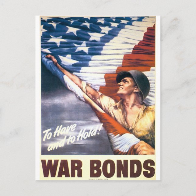 Carte Postale OBLIGATIONS DE GUERRE "To have and to hold" RESTAU (Devant)