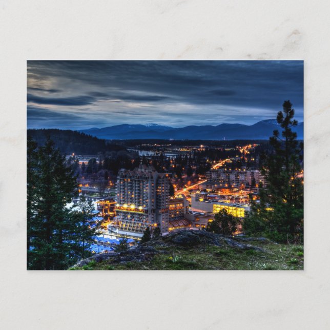 Carte Postale Obscurité de Coeur d'Alene (Devant)