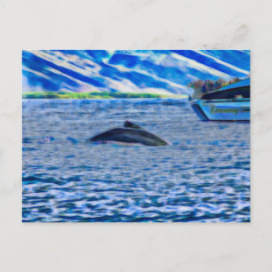 Carte Postale Observation des baleines à Hawaii au large de Maui