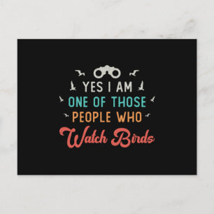 Carte Postale Observation D'Oiseaux Les Gens Qui Regardent L'Ois