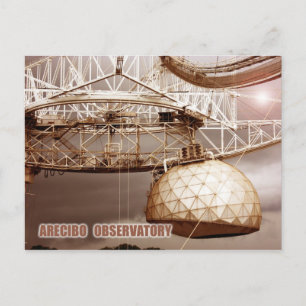 Carte Postale Observatoire d'Arecibo, Porto Rico