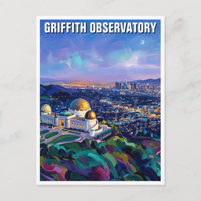 Carte Postale Observatoire Griffith (Devant)