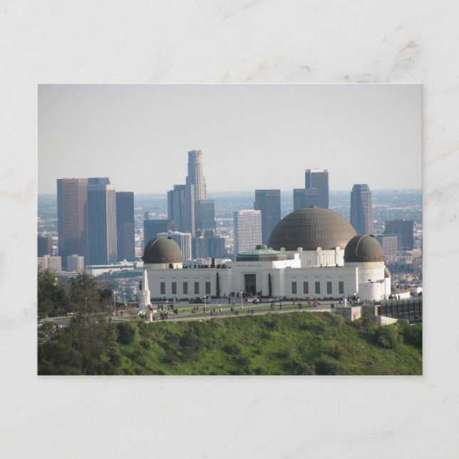 Carte Postale Observatoire Griffith et centre-ville de Los Angel (Devant)