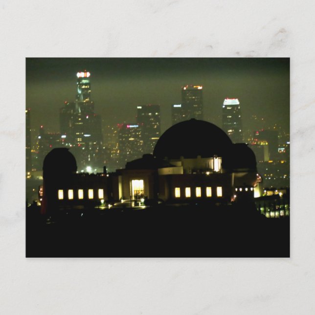 Carte Postale Observatoire Griffith La Nuit (Devant)