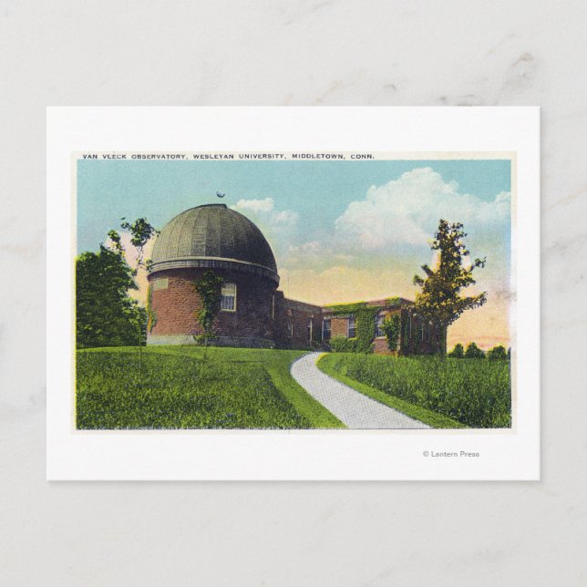Carte Postale Observatoire Van Vleck de l'Université Wesleyan (Devant)