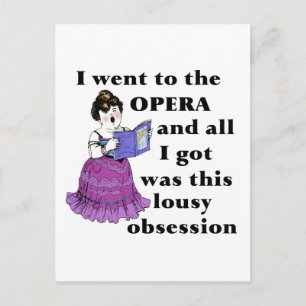 Carte Postale Obsession de l'opéra