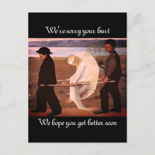 Carte Postale Obtenez bien Wounded Angel